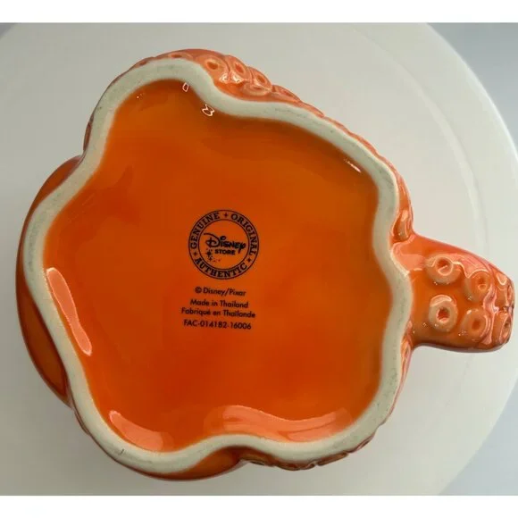 Disney Store Orange Octopus Grumpy Hank Mug Cup 3D Pixar Finding Dory Character - Picture 6 of 6